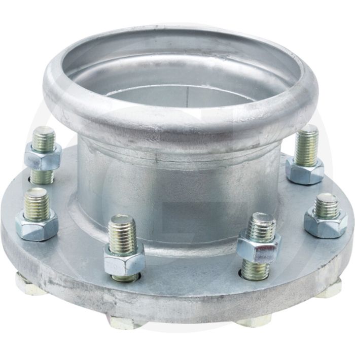 Bauer flensmof s73, hk 50, verzinkt - Ø 50mm/2", nw 50/2", lengte 110mm, passend voor systeem bauer