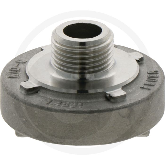 Accouplement fixe avec filetage mâle nw : 25d, 31mm de distance entre les cames, 1" pouce, acier inoxydable, 2 cames, fig. no. 1