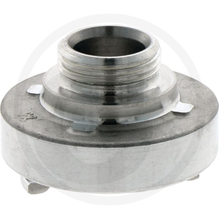 Vaste koppeling met buitendraad nw: 52c, 2 1/2" inch, gesmeed aluminium