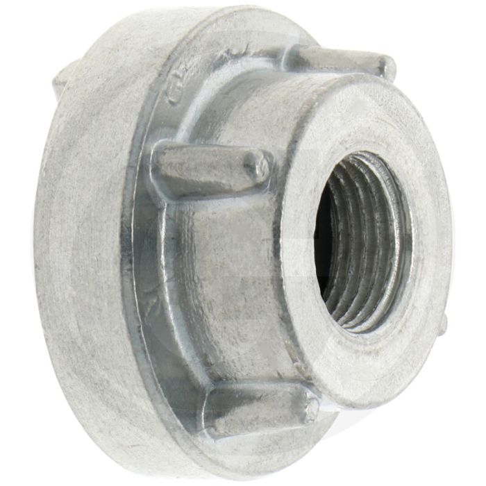 Vaste koppeling met binnendraad nw: 25d - gesmeed aluminium, 2 nokken