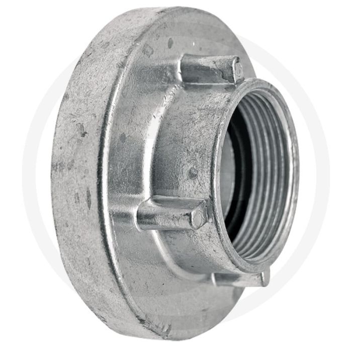 Vaste koppeling met binnendraad nw: 52c, 66mm nokafstand, 1 1/2" inch, gegoten aluminium, 2 nokken, afb. nr. 3