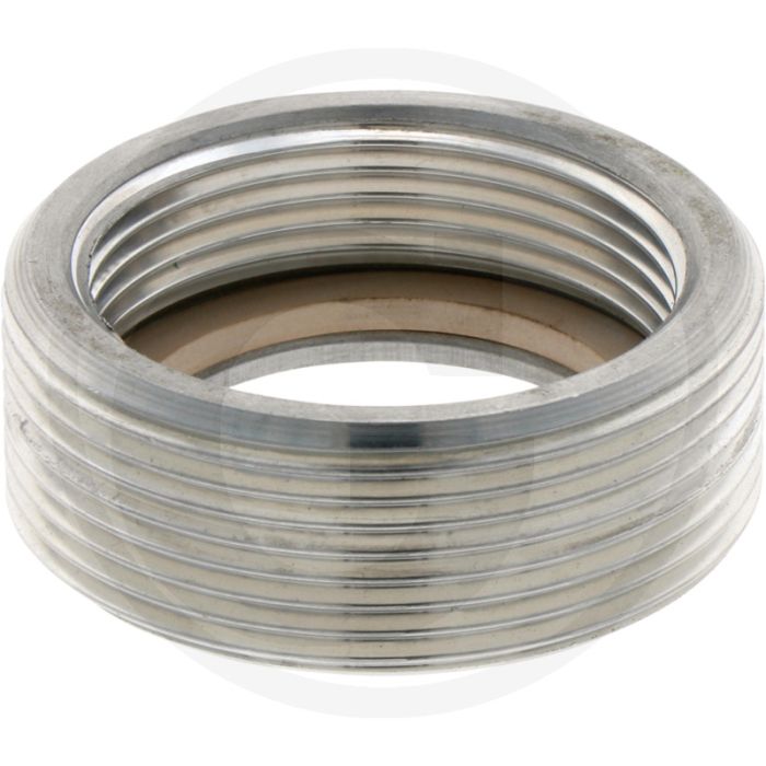 Verloopnippel 2\" buitendraad - 1 1/4\" binnendraad, gesmeed aluminium, voor systeem storz