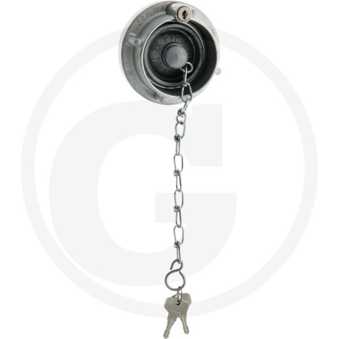 Blindkoppeling compl. met slot - gesmeed aluminium - nw: 65
