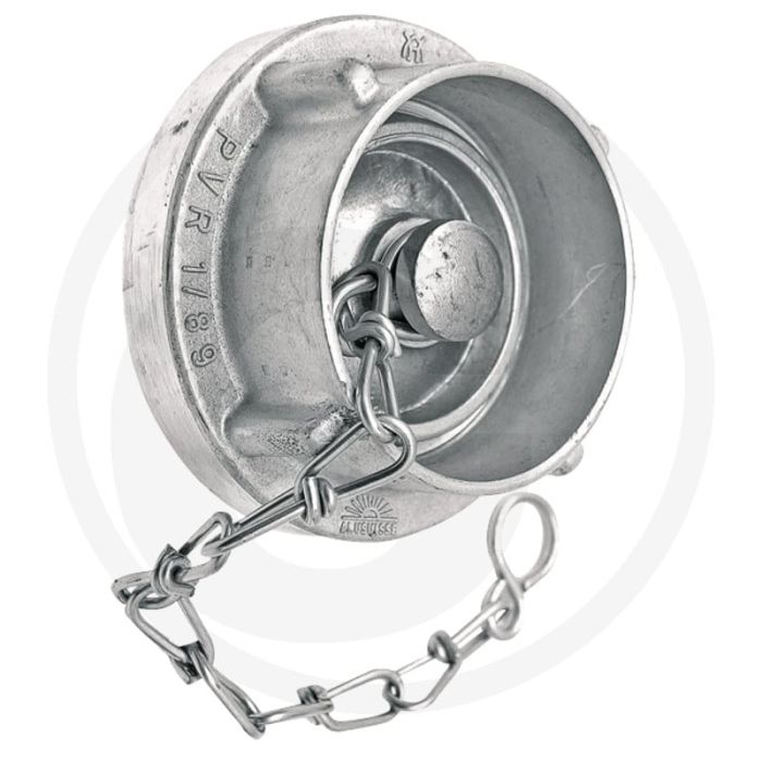 Blindkoppeling - gegoten aluminium, nw: 52c, 2 nokken