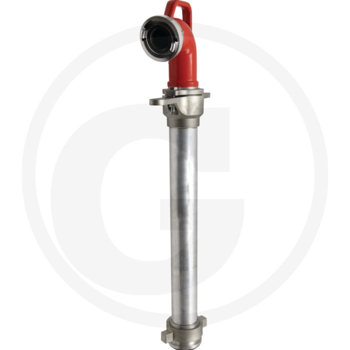Staande pijp 80mm dn, 1x uitgang 52c, zonder afsluiter, draaibare kop