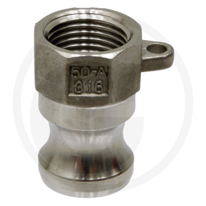 V-deel type a roestvrijstaal nw 5 bsp 5" 7 bar camlock