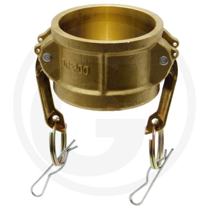 Eindkappen type: dc messing nw 2 inch 16 bar camlock systeem