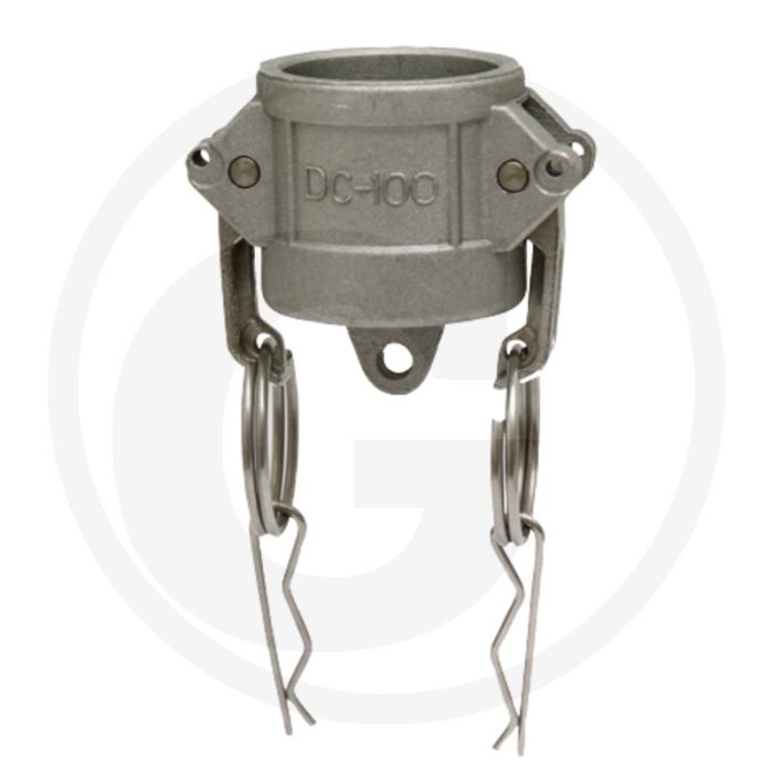 M-deel eindkappen type: dc nw 3 inch aluminium 8 bar systeem camlock