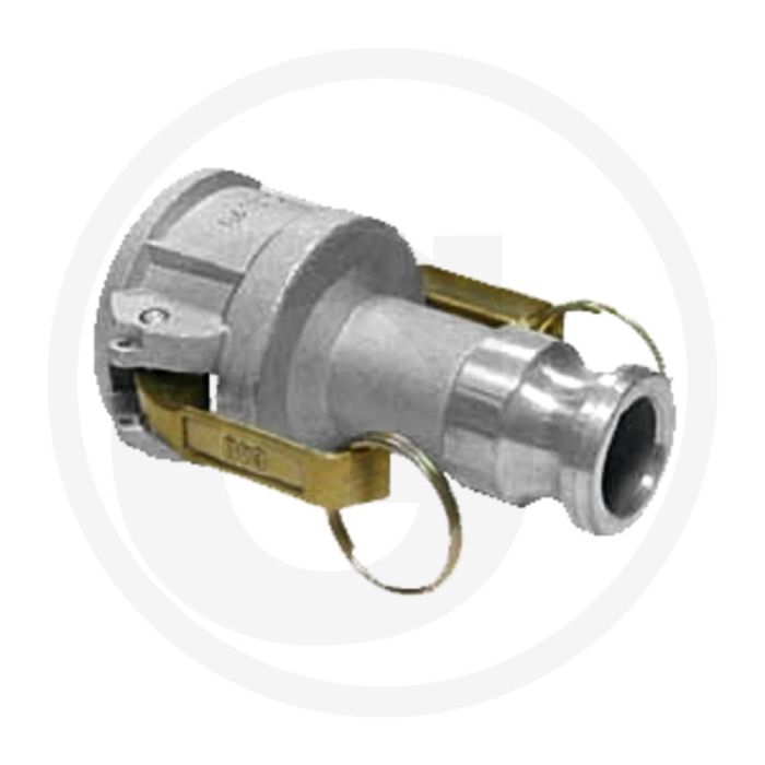 Verbindingsstuk aluminium nw (inch): 1 1/2 x 2, m-deel x v-deel