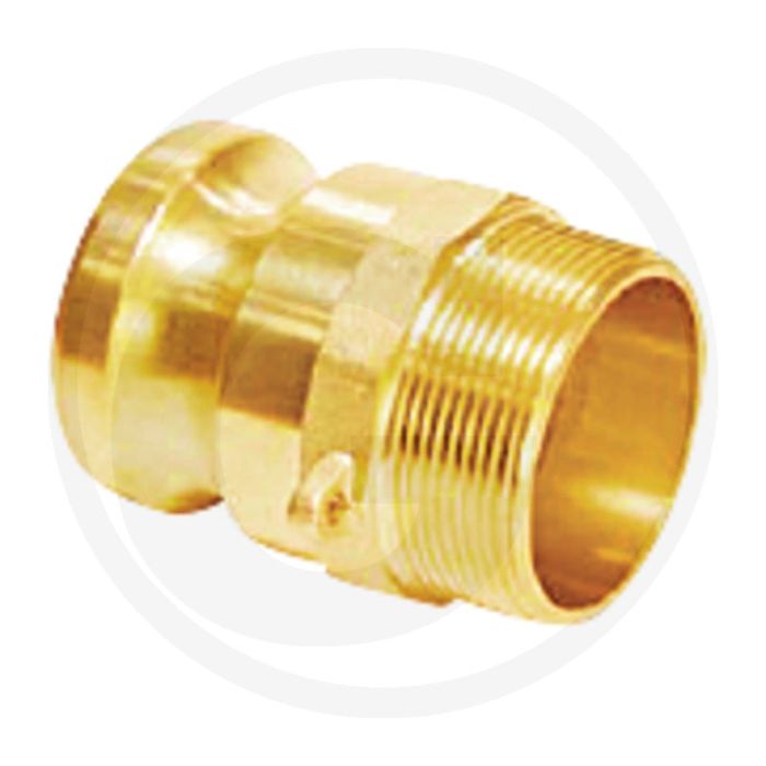V-deel nw 1 1/2 bsp 1 1/2" 16 bar messing camlock f V-deel nw 1 1/2 bsp 1 1/2" 16 bar messing camlock f