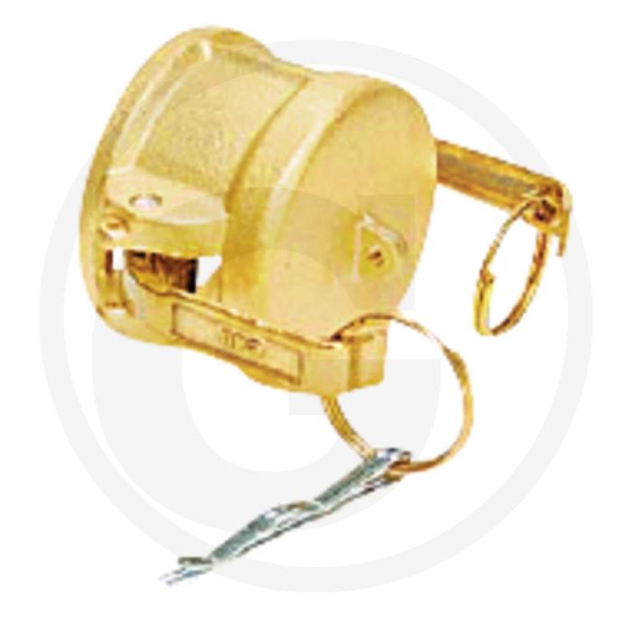 Eindkappen nw 1/2 messing dc 16 bar - passend voor systeem camlock Eindkappen nw 1/2 messing dc 16 bar - passend voor systeem camlock