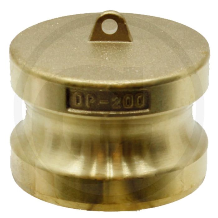 Eindkappen nw 2 inch messing dp voor camlock systeem, 16 bar werkdruk Eindkappen nw 2 inch messing dp voor camlock systeem, 16 bar werkdruk