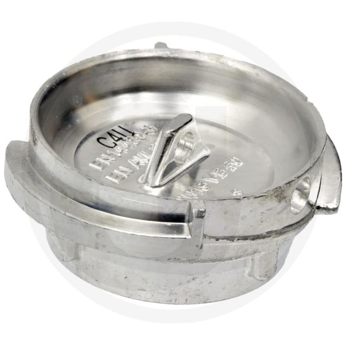 Raccord de camion-citerne en aluminium 3" Ø 80 / 3" avec orifice