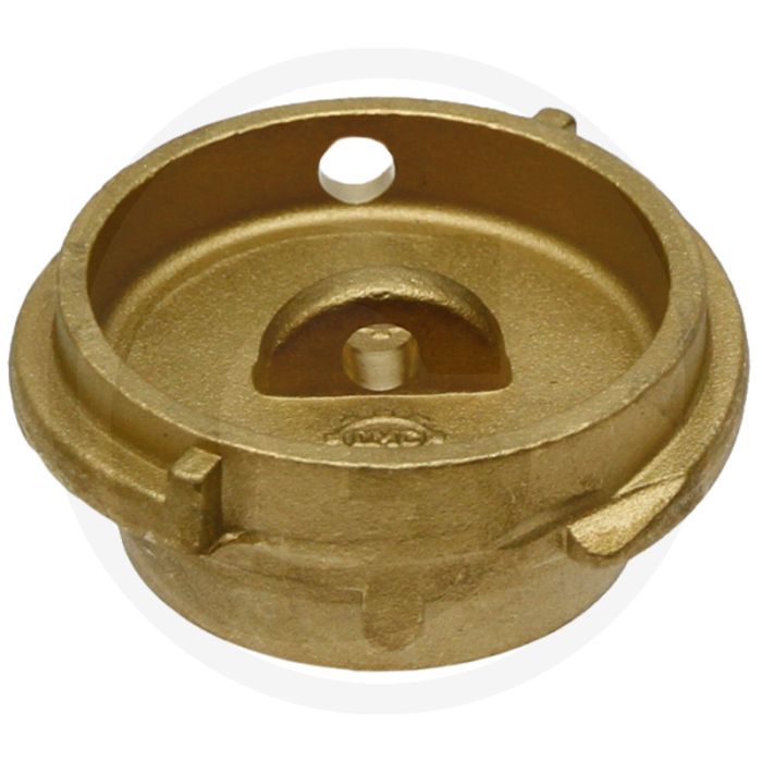Bouchon aveugle Ø 50 mm en laiton pour raccord de camion-citerne