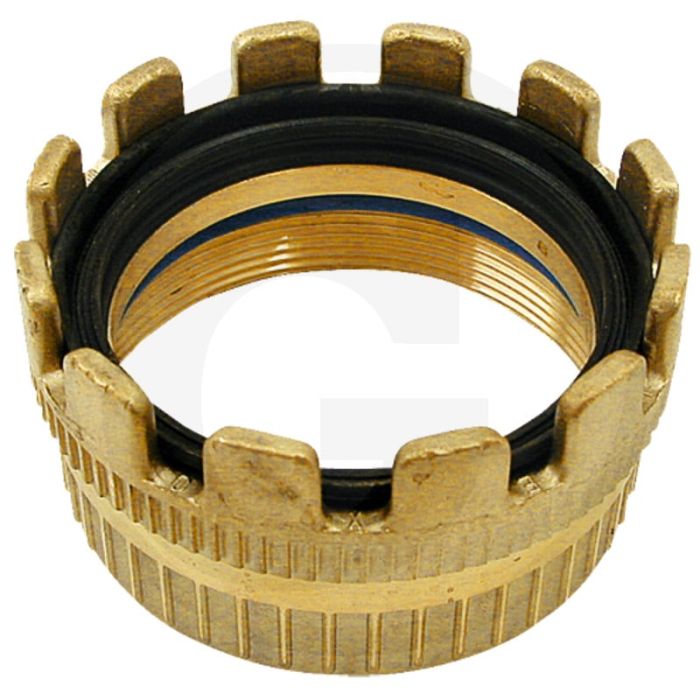 Raccord de remorque-citerne à bague couronnée en laiton, 3" Ø 80 mm Raccord de remorque-citerne à bague couronnée en laiton, 3" Ø 80 mm