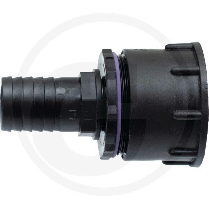 Ibc adapter s60x6 met 32 mm slangtule - draad: s60x6