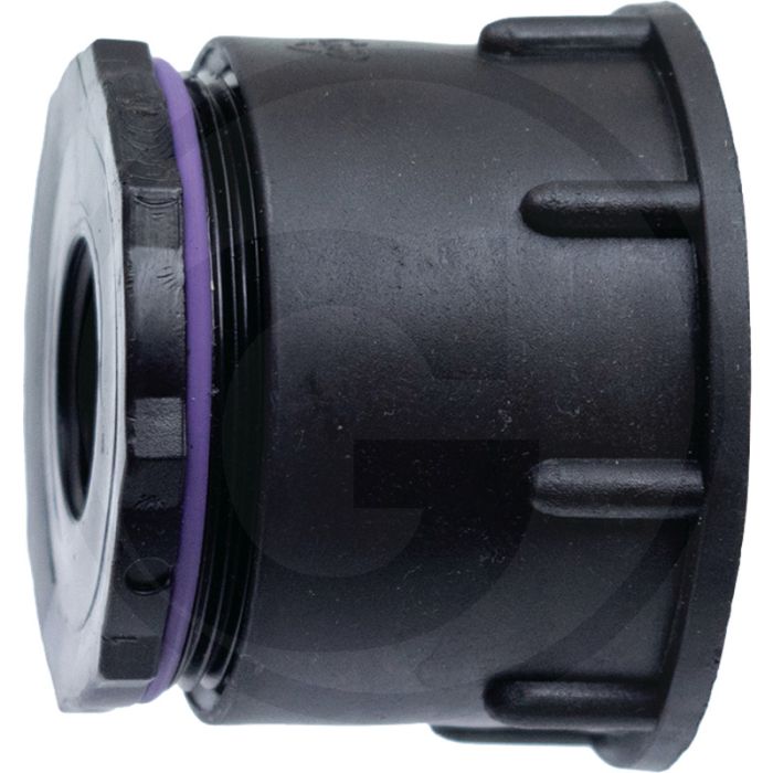 Adaptateur IBc long S60x6 x 3/4" à filetage intérieur avec joints résistants aux acides Adaptateur IBc long S60x6 x 3/4" à filetage intérieur avec joints résistants aux acides
