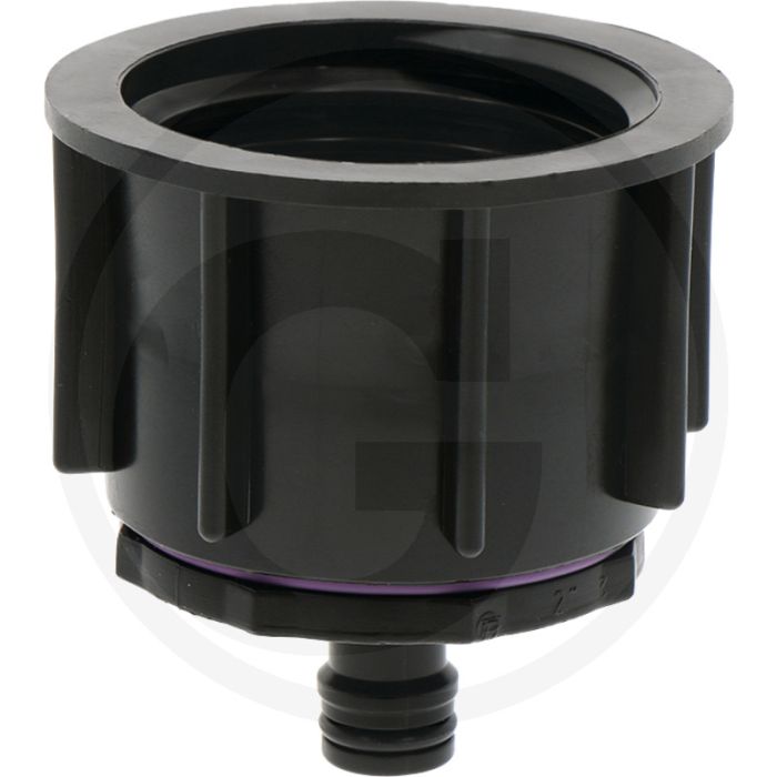 Ibc adapter s60x6 met kunststof kliksysteem kraanaansluiting - draad: s60x6