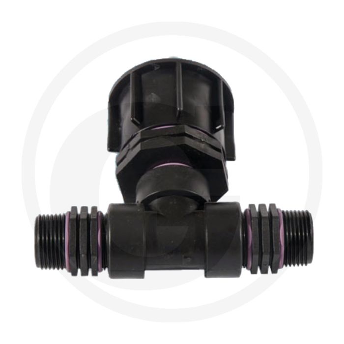 Adaptateur Ibc s60x6 avec distributeur à 2 voies - 2 buses de soufflage 1” Adaptateur Ibc s60x6 avec distributeur à 2 voies - 2 buses de soufflage 1”