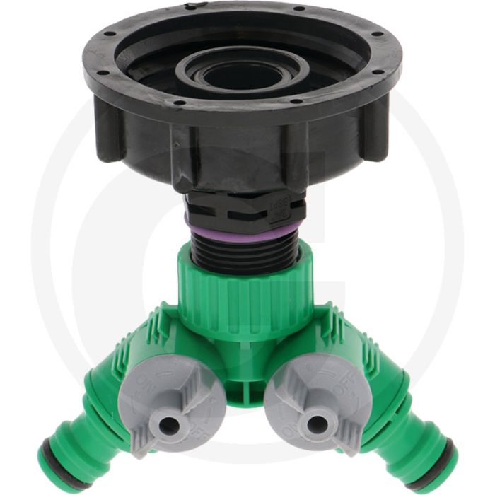 Adaptateur Ibc court S60x6 avec vanne à 2 voies - version : « hobby » Adaptateur Ibc court S60x6 avec vanne à 2 voies - version : « hobby »