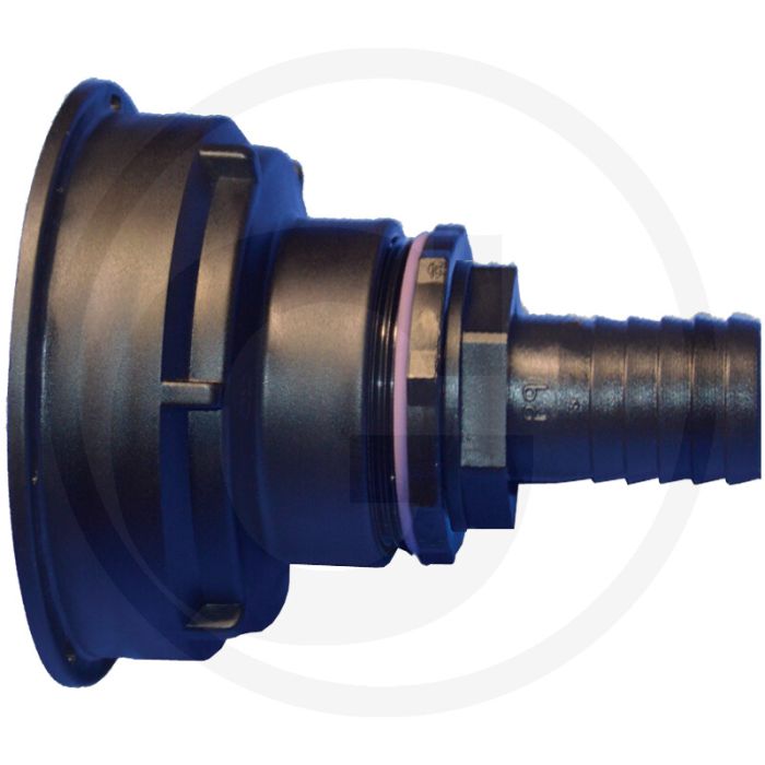 Ibc adapter s100x8 incl. 32 mm slangtule met afdichting - draad: s100x8