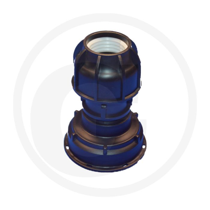 Ibc adapter s100x8 met klemverbinding voor 50 mm leiding - draad: s100x8