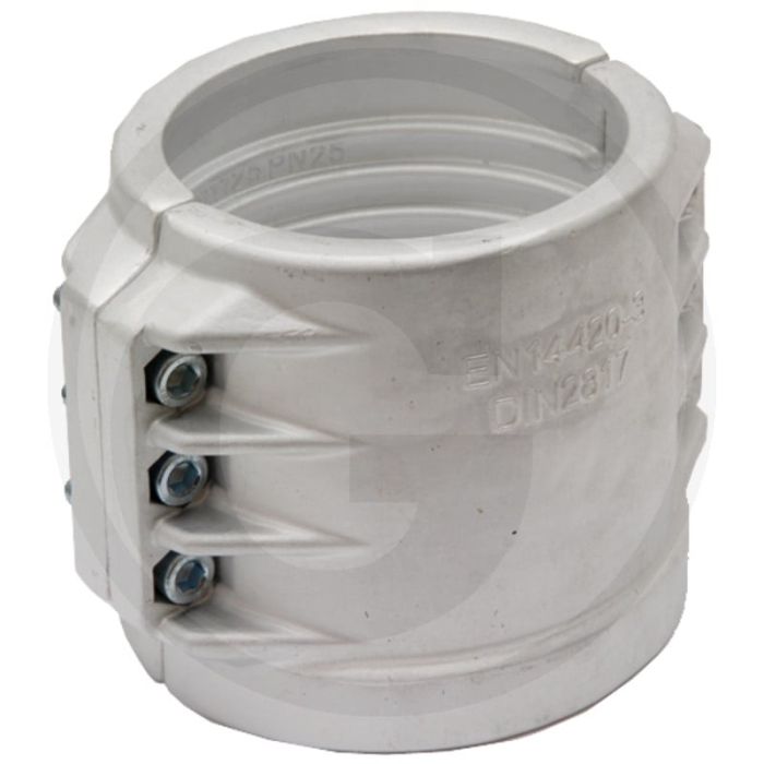 Klemschaal voor slang l.w. 32mm - klembereik 43-46mm - aluminium