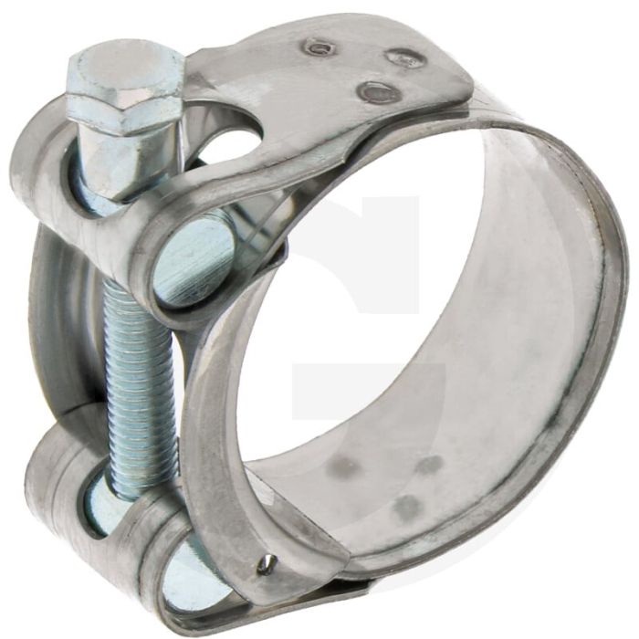 Collier de serrage Ø 113 - 121 mm - largeur de bande 24 mm - galvanisé - adapté à un Ø de 100 mm