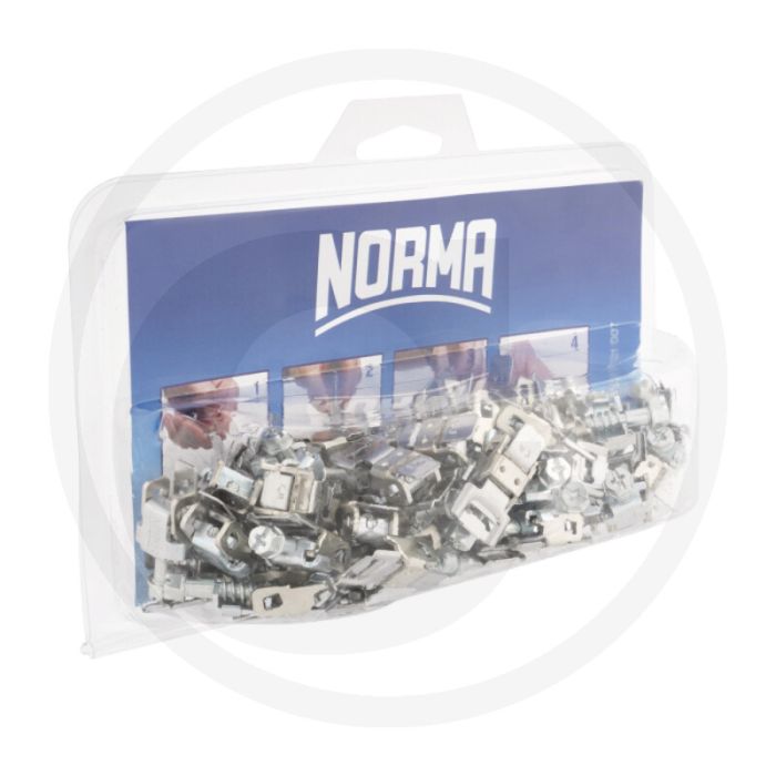 Norma norma opklapbare kop quick-lock behuizing - roestvrijstaal (w2b)