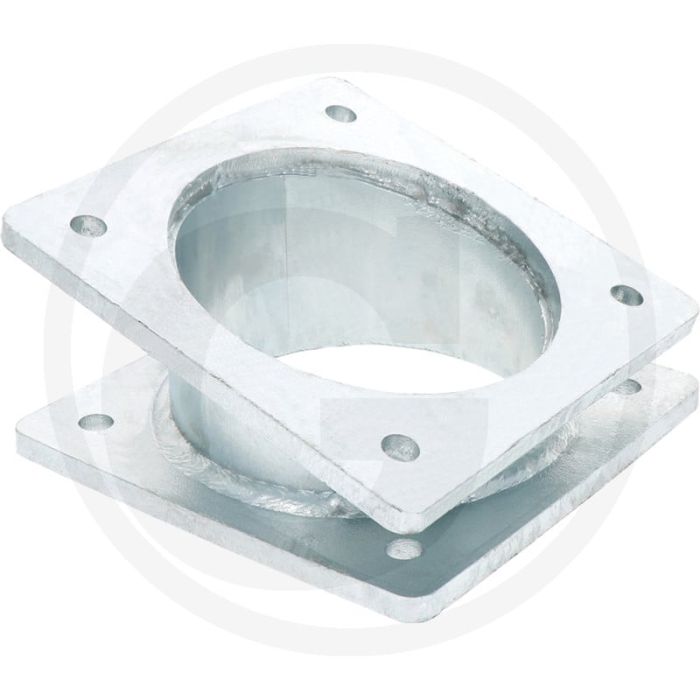 Bocht 6", 17° - flens: 6", gatafstand: 150 x 150
