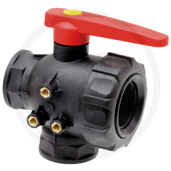 Arag arag kogelkraan 3-wege pp 1 1/2" ig 10 bar
