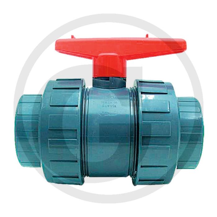 Kogelkraan - pvc, Ø 63 mm, 2-wege