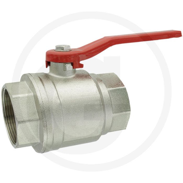 Kogelkraan 2-weg binnendraad 1 1/4" max. 15 bar bouwlengte 77.5 mm
