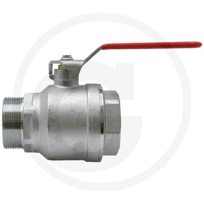 Kogelkraan 2-weg binnendraad 1 1/2" max. werkdruk 25 bar