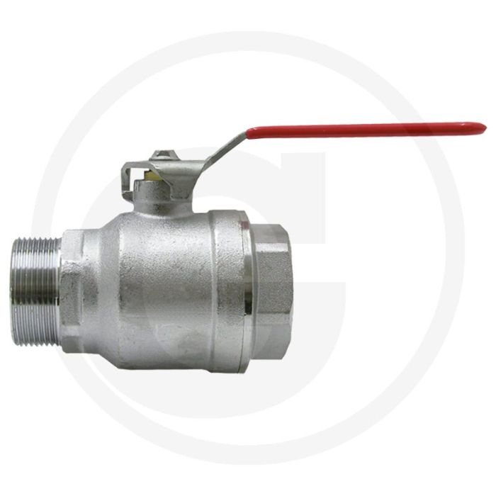 Kogelkraan 3/4" messing vernikkeld 2-weg 25 bar