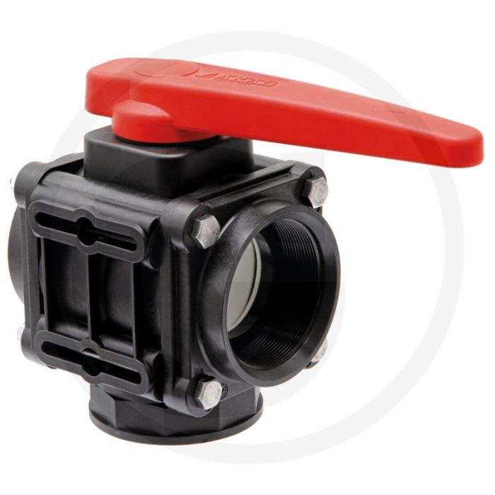Arag arag 3-weg kogelkraan 1 1/4" ig 16 bar pp - 3-wege