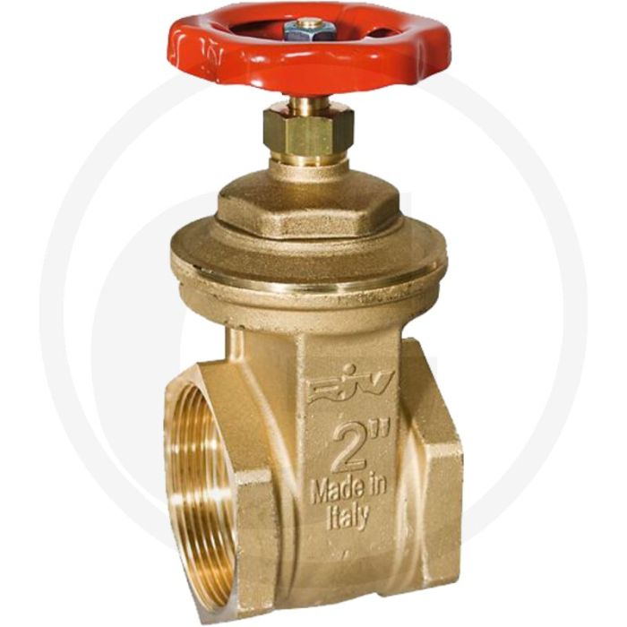 Riv riv messing schuifafsluiter riv 2010, 4" - handwiel, Ø 89mm, druk 16 bar