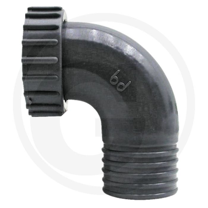 Bochtstuk 90° pvc grijs 32mm 1 1/4"