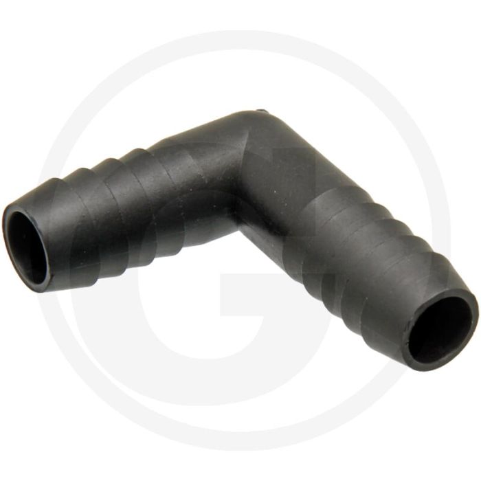 Haaks 90° slangtule-Ø 13mm pvc max. werkdruk 16 bar