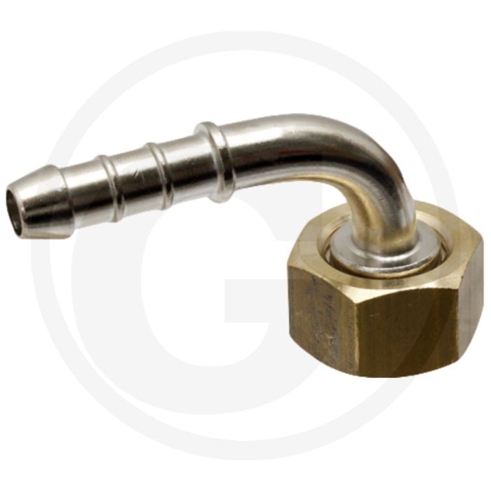 Braglia slangaansluiting 90° - slangtule-Ø 10mm