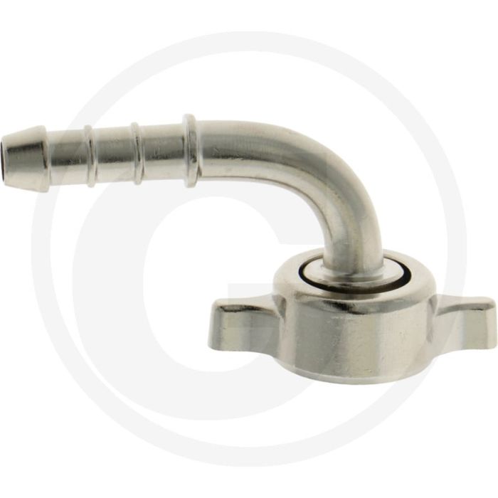 Braglia slangaansluiting 90° - slangtule-Ø 13mm