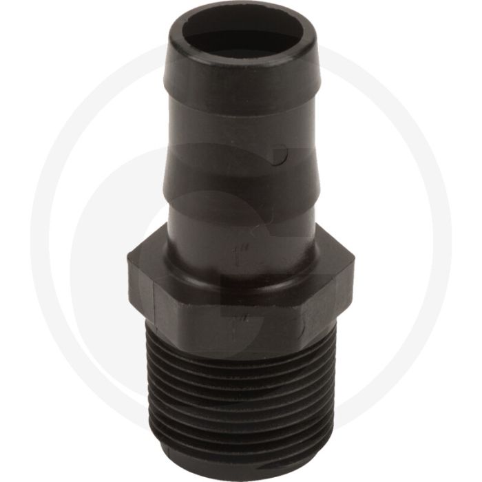 Passe-fil banjo droit - raccord de tuyau 1", filetage mâle 1", pression de service max. 20 bar