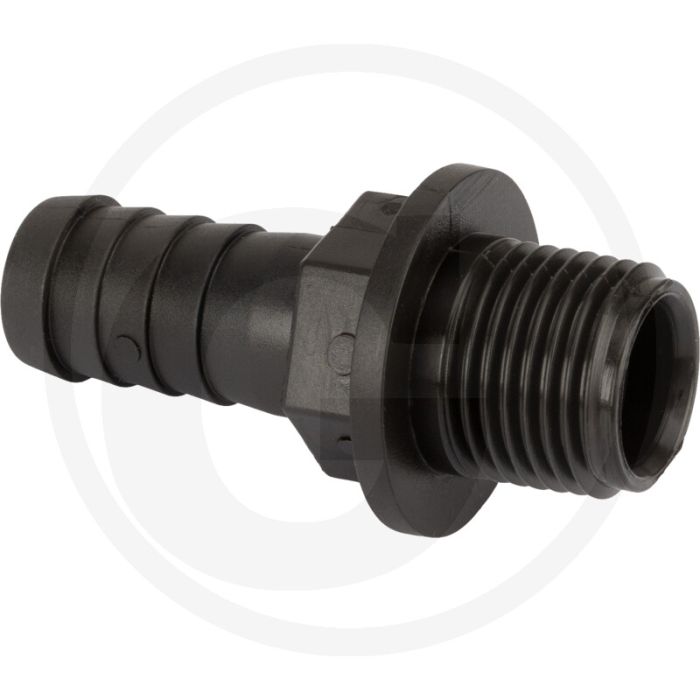 Arag arag slangaansluiting recht - slangtule-Ø 16mm, buitendraad 1/2", l 60mm, d 16mm, h 18mm, m 1/2"