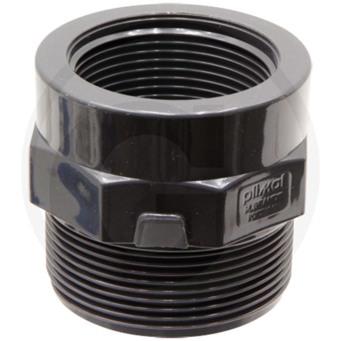 Verloopsok 1/2" pvc-u 10 bar max. werkdruk