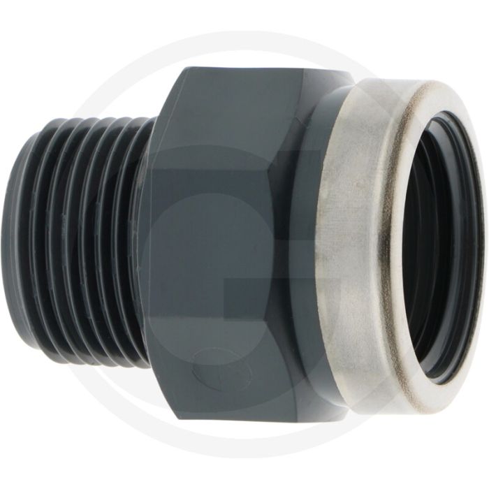 Verloopsok 1" pvc-u max. werkdruk 16 bar