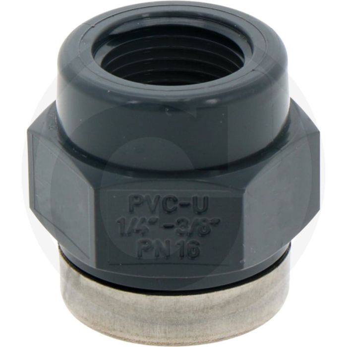 Draadmof pvc-u 3/8"-3/4" werkdruk 16 bar beregeningstechniek