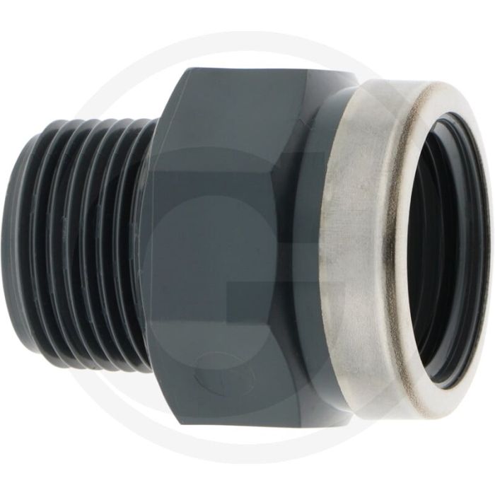 Verloopsok 1" pvc-u Ø d1: 1" d3: 1" z: 12 b: 21 d: 22 - max. werkdruk 16 bar