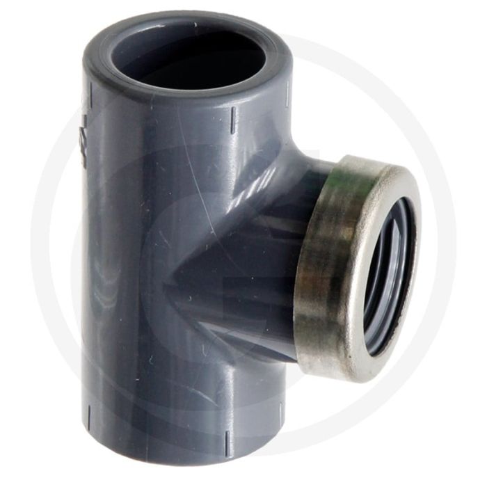 T-stuk pvc-u 25mm binnen-Ø, 16 bar max. werkdruk