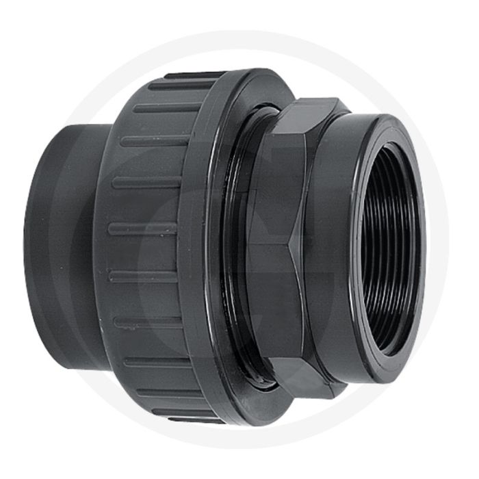 Schroefkoppeling met 1x binnendraad en 1x lijmsok - binnen-Ø 10mm, pvc-u