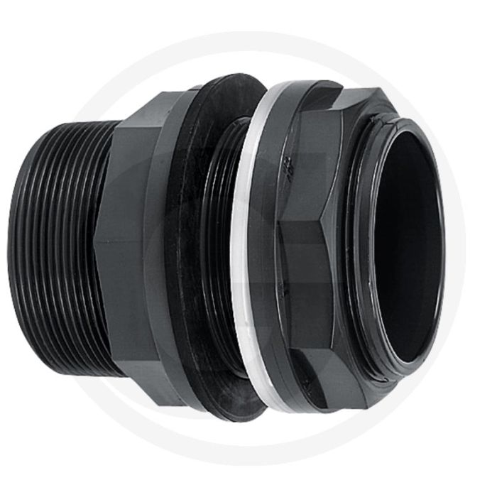 Tankaansluiting type b, d1: 20mm, d2: 3/4", d3: 3/4", z1: 13mm, z2: 0-23mm, b: 16mm, c: 17mm, d: 42mm, s: 32mm, pvc-u, met draad